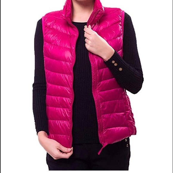 pink bubble vest